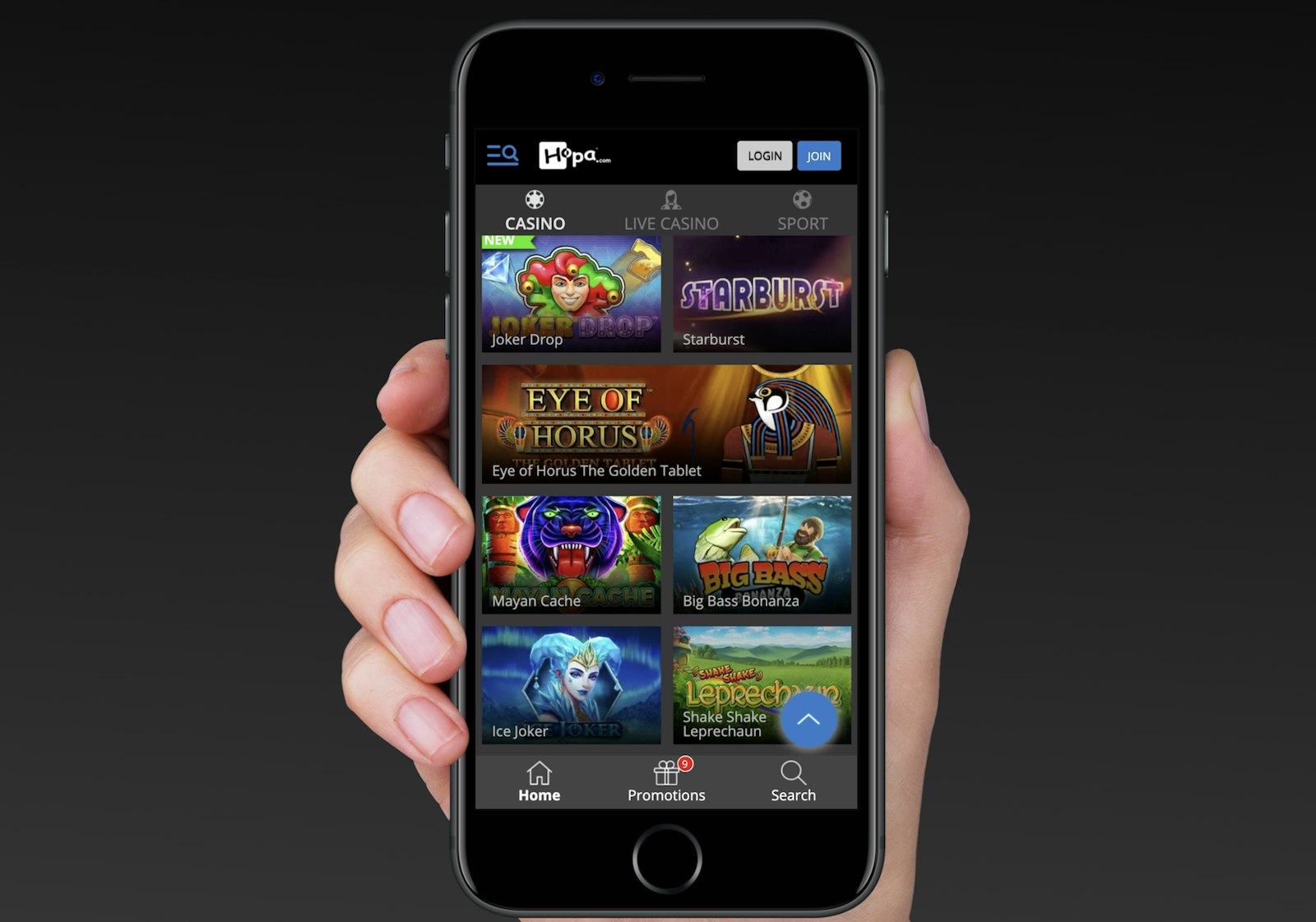 Hopa Casino Mobile