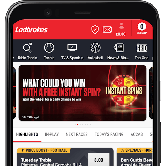 How to get a Ladbrokes The Grid card step 2