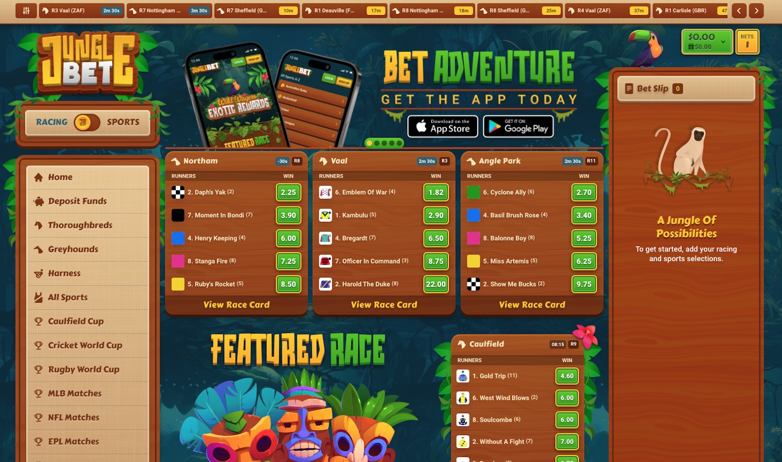 Jungle Bet Website