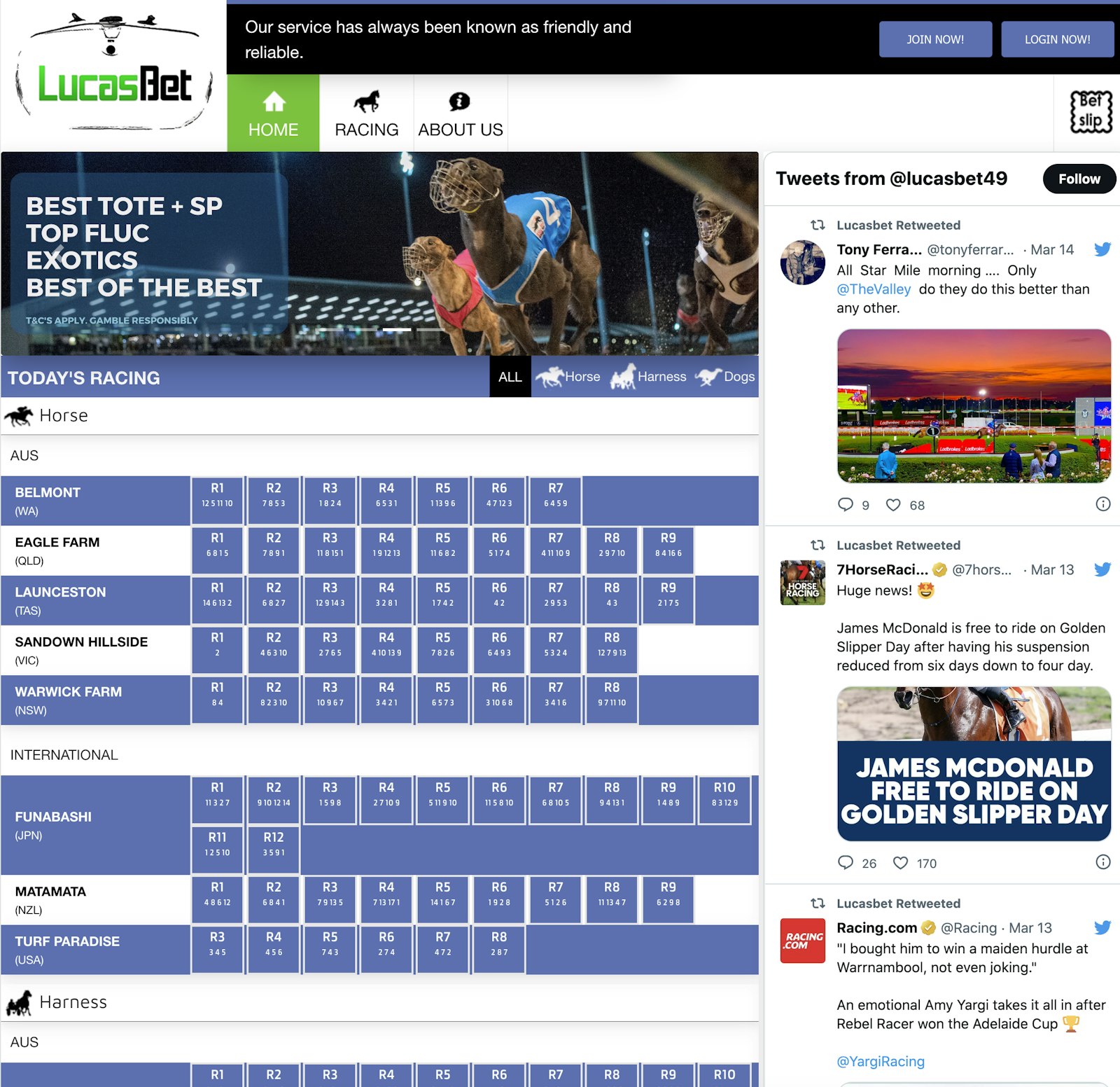 LucasBet Website