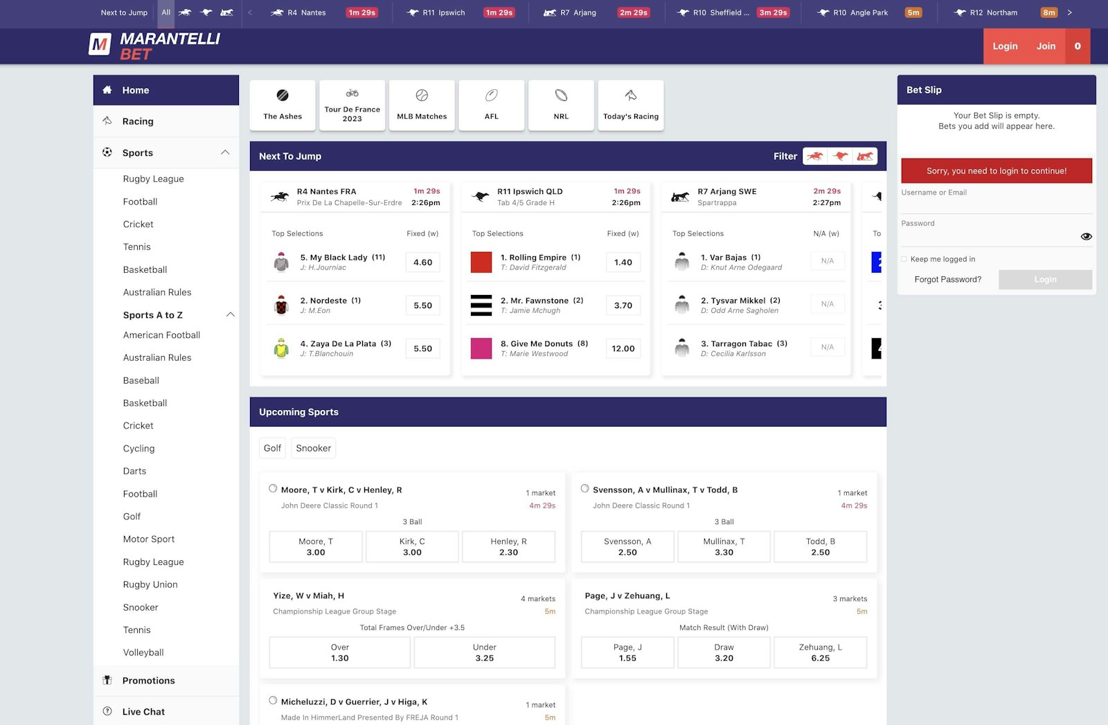 Marantelli Bet Website