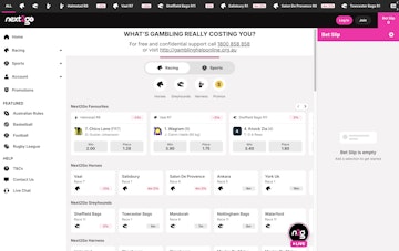 Next2go homepage screenshot