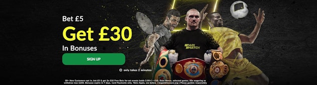 Parimatch bet 5 get 30 in bonuses banner