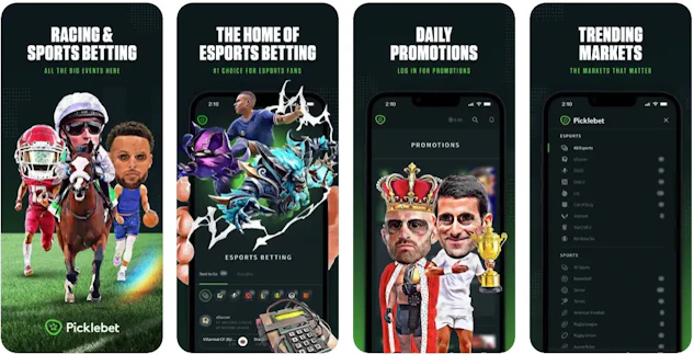 Picklebet app screenshots 2023