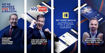 Screenshot of Sky Bet app on App store