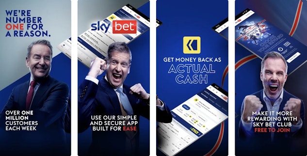Screenshot of Sky Bet app on App store