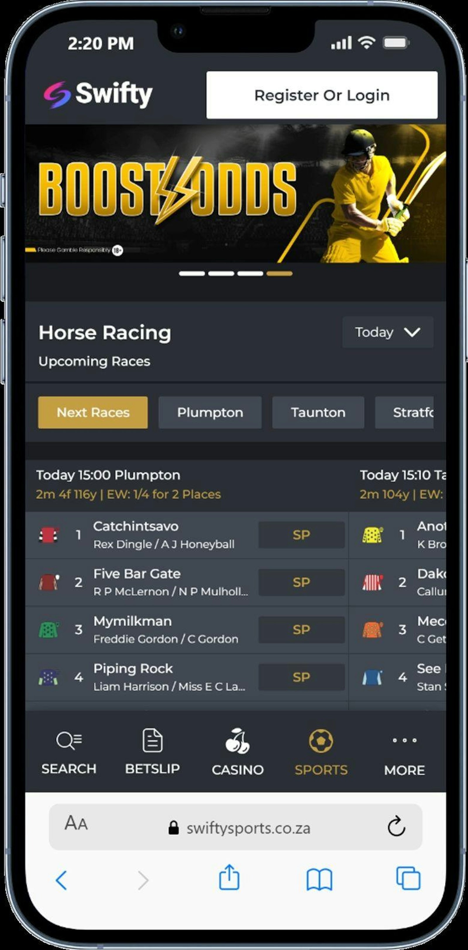 Swifty Sports Sportsbook