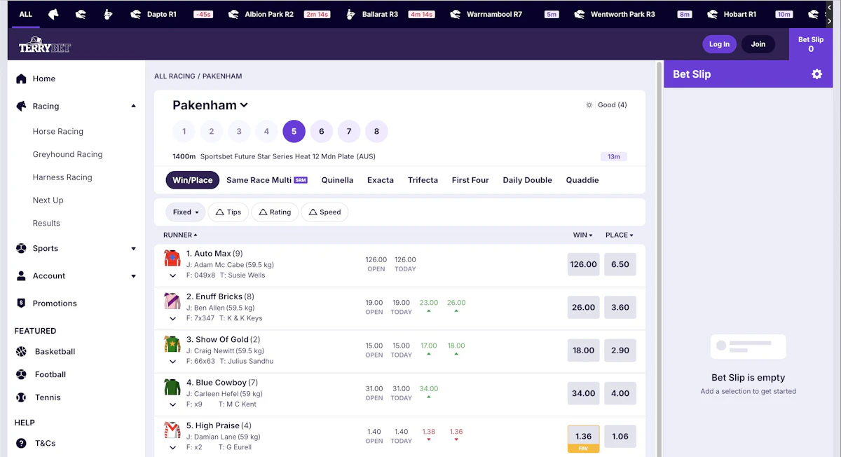 TerryBet Screenshot