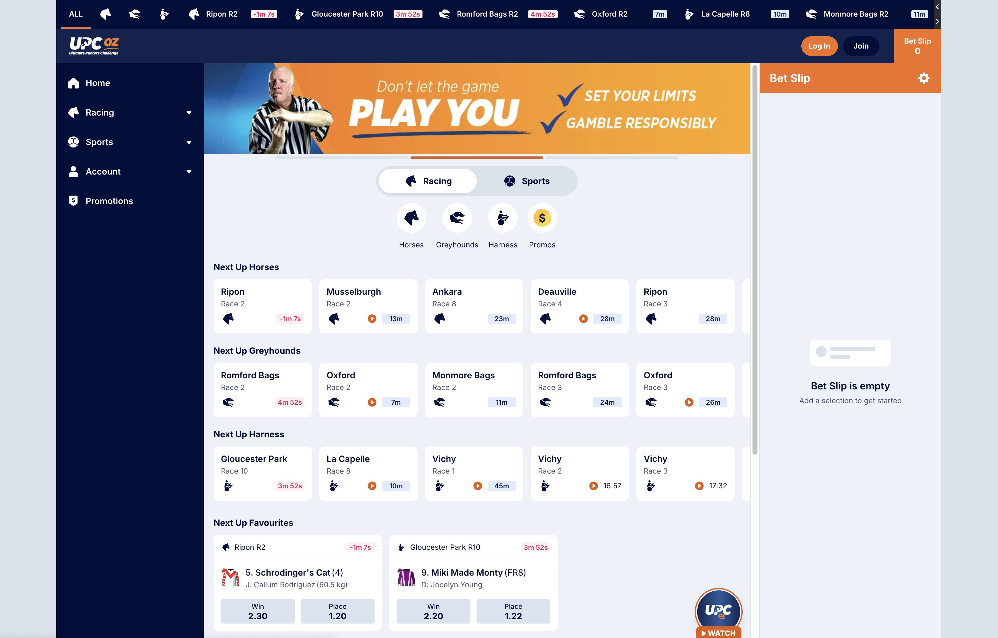 UP Coz Australia Homepage