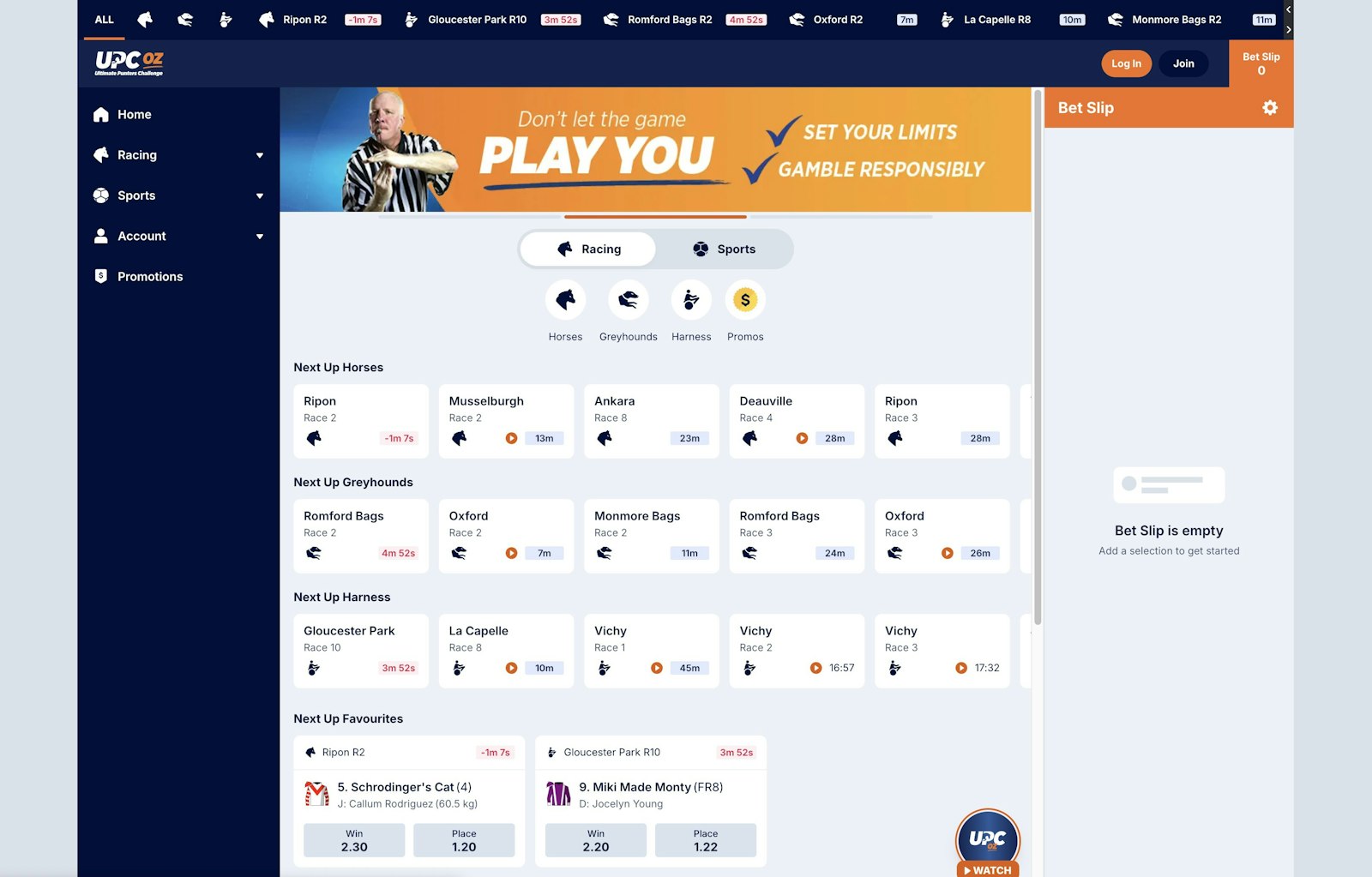 UP Coz Australia Homepage