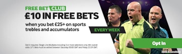 Darts betway free bet club