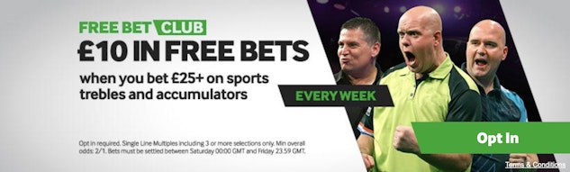Darts betway free bet club