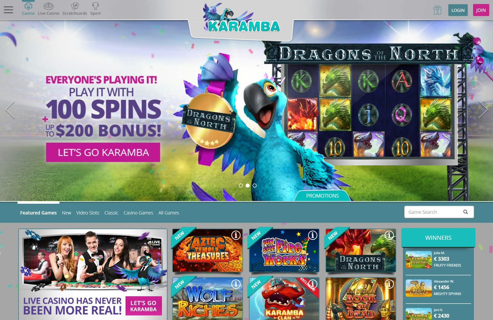 Karamba casino ca