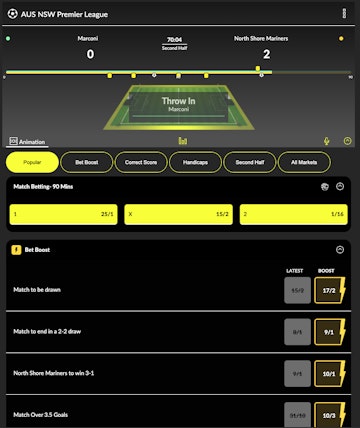 Parimatch live betting football
