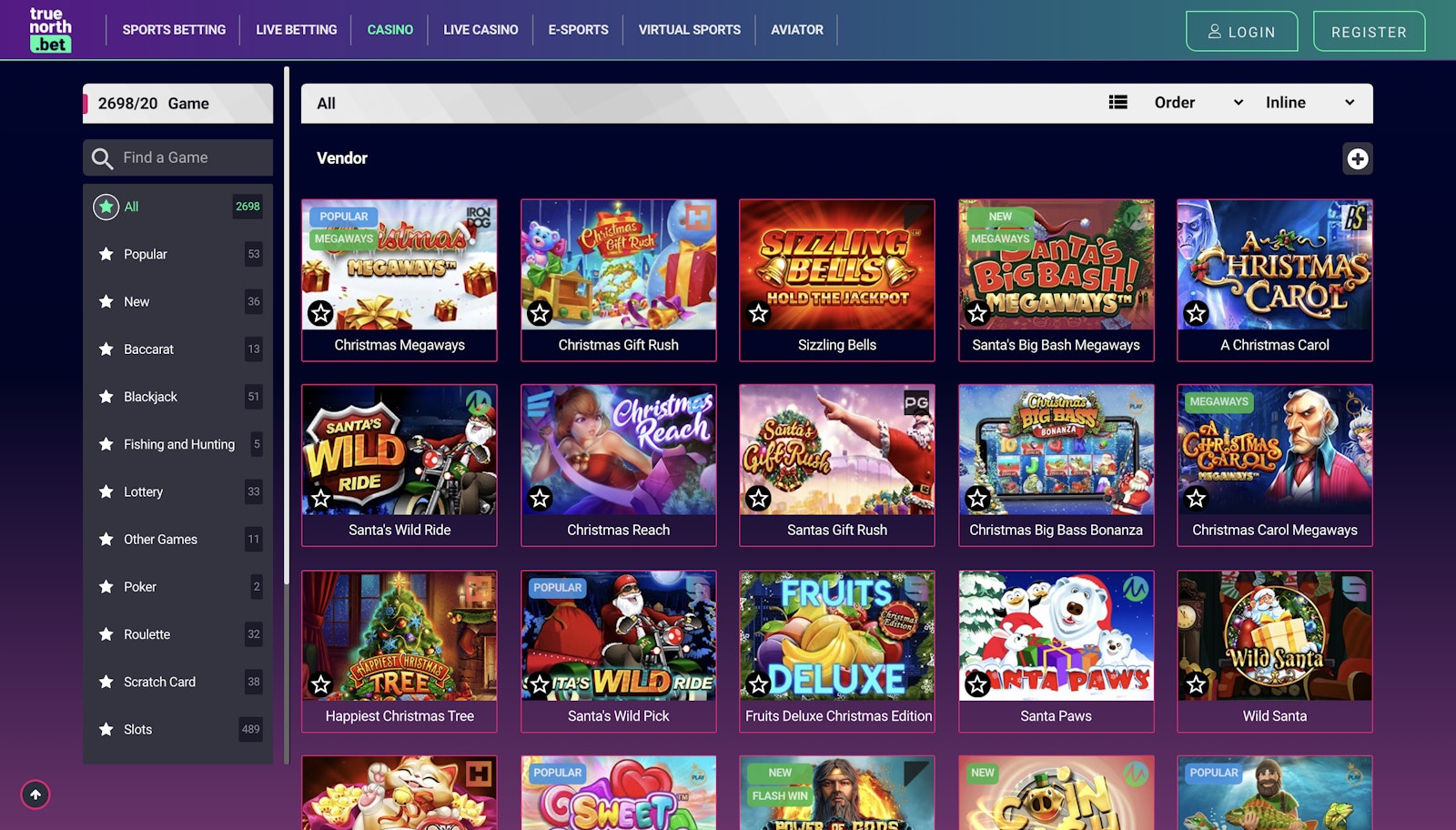 Truenorth bet casino