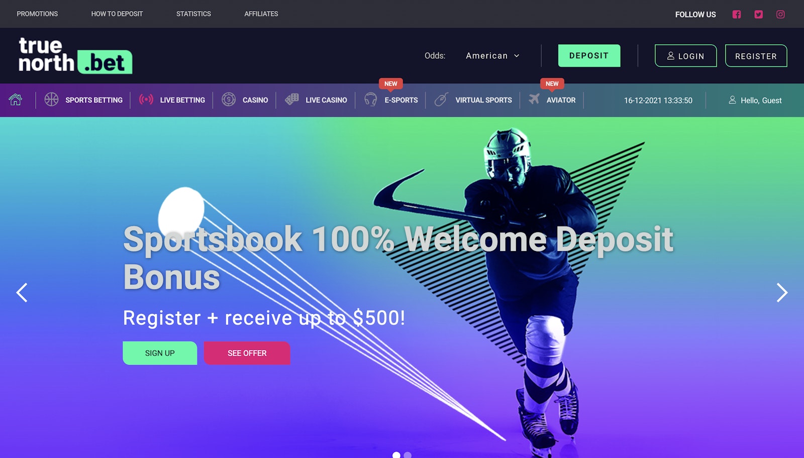 Truenorth bet welcome offer