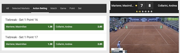 Unibet live betting tennis