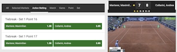 Unibet live betting tennis