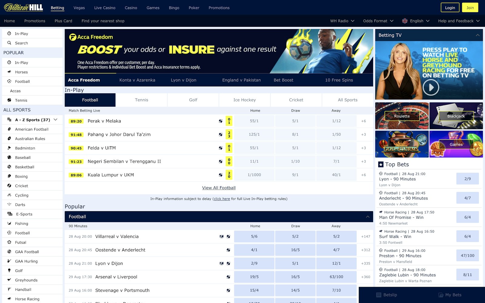 William hill betting site uk