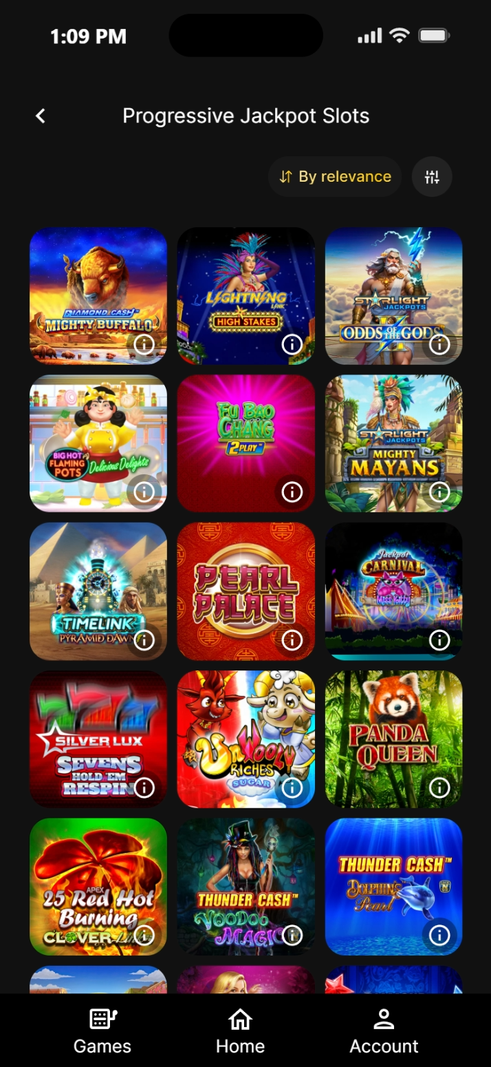 Betty progressive jackpots