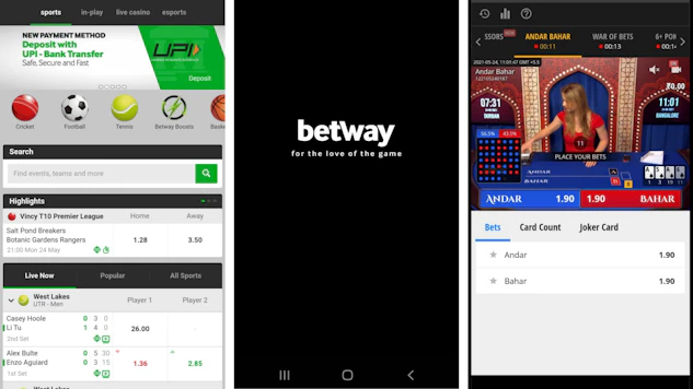 Betway App Interface