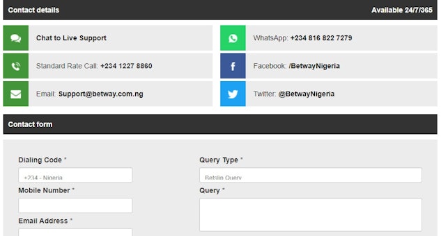 Betway Customer Support
