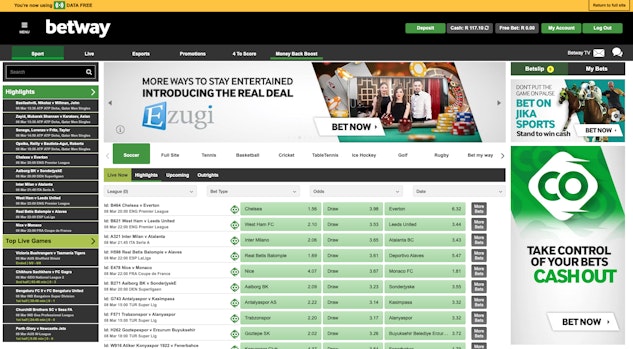 Betway Data Free Homepage