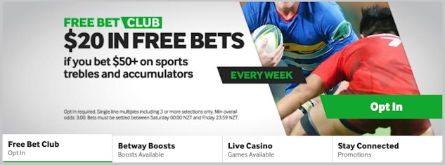 Betway Free Bet Club