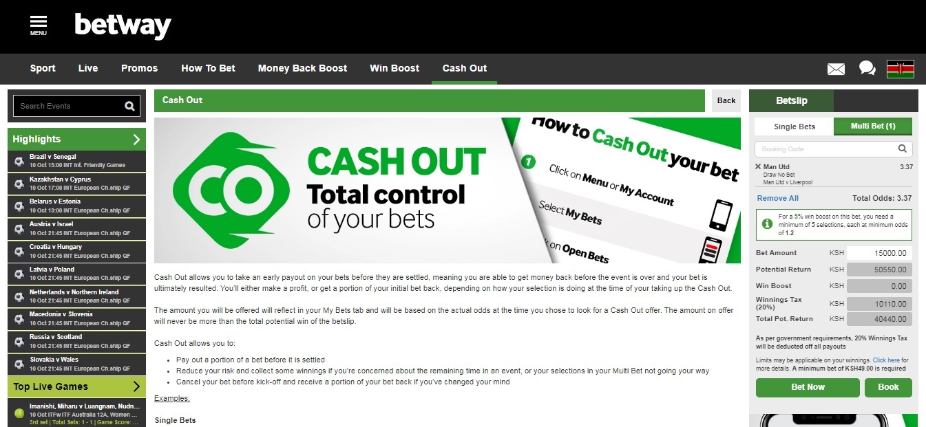 best online betting sites with cash out
