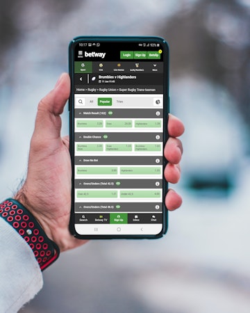 Betway Mobile Rugby Markets Mock Up