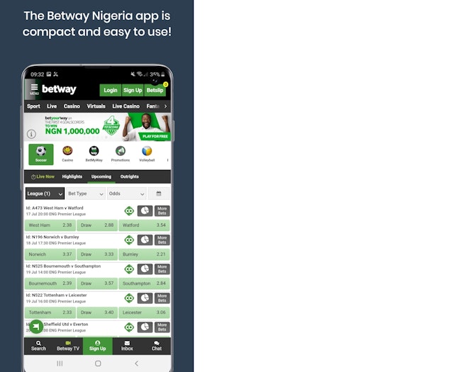 Betway Nigeria App small
