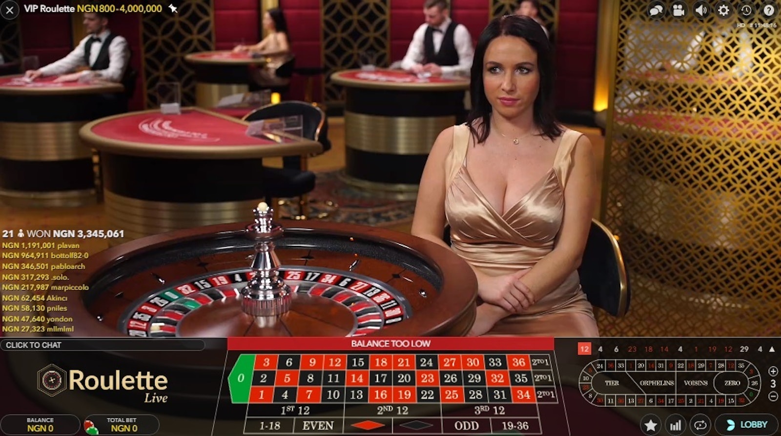 Betway Nigeria live casino