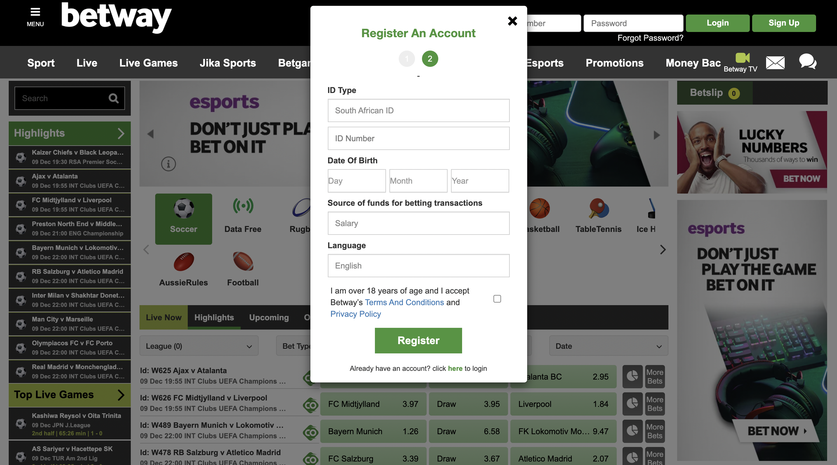 betway psg