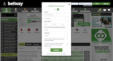 Betway Register Form 2