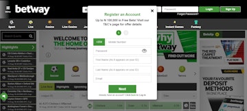 Betway Sign Up 2