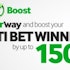 Earn a big bonus on your winnings with the Betway Win Boost!