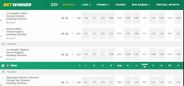 Betwinner Basketball