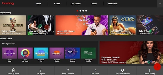 Bodog India Sports Betting and Casino Games