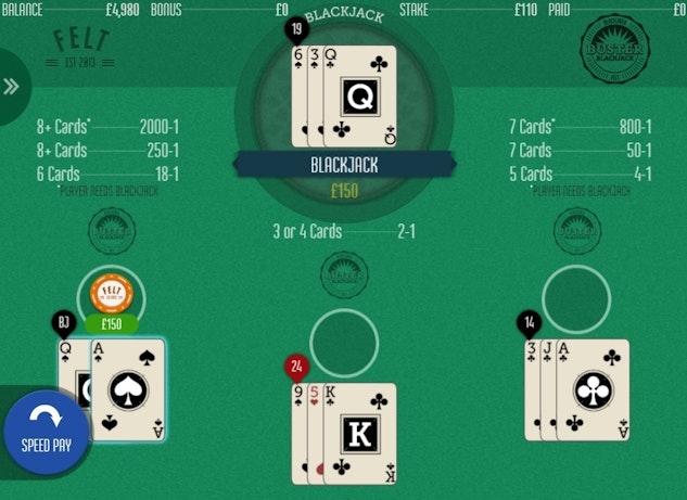 Bodog India online casino blackjack
