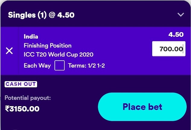 Casumo Cricket Betting