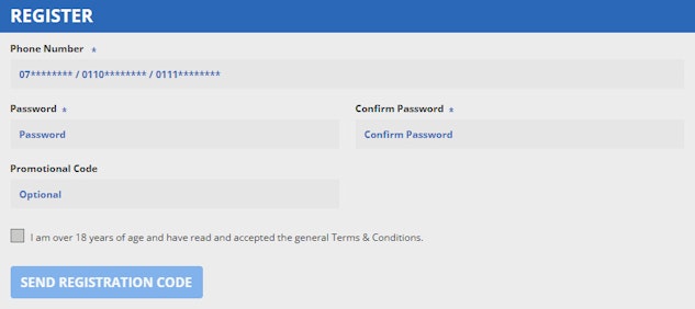 Chezacash Registration Form