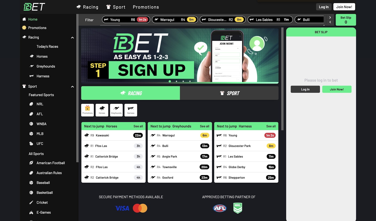 123bet Australia Homepage
