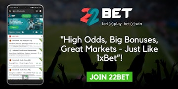 22bet is the best 1xbet alternative