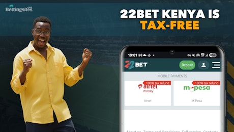 22bet tax free betting site