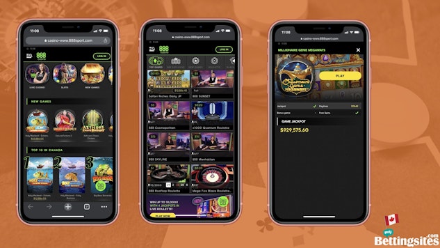 888casino homepage live casino and slots game