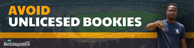 Avoid using unlicensed betting sites