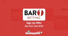 Bar One Racing Sign Up Offer in Ireland