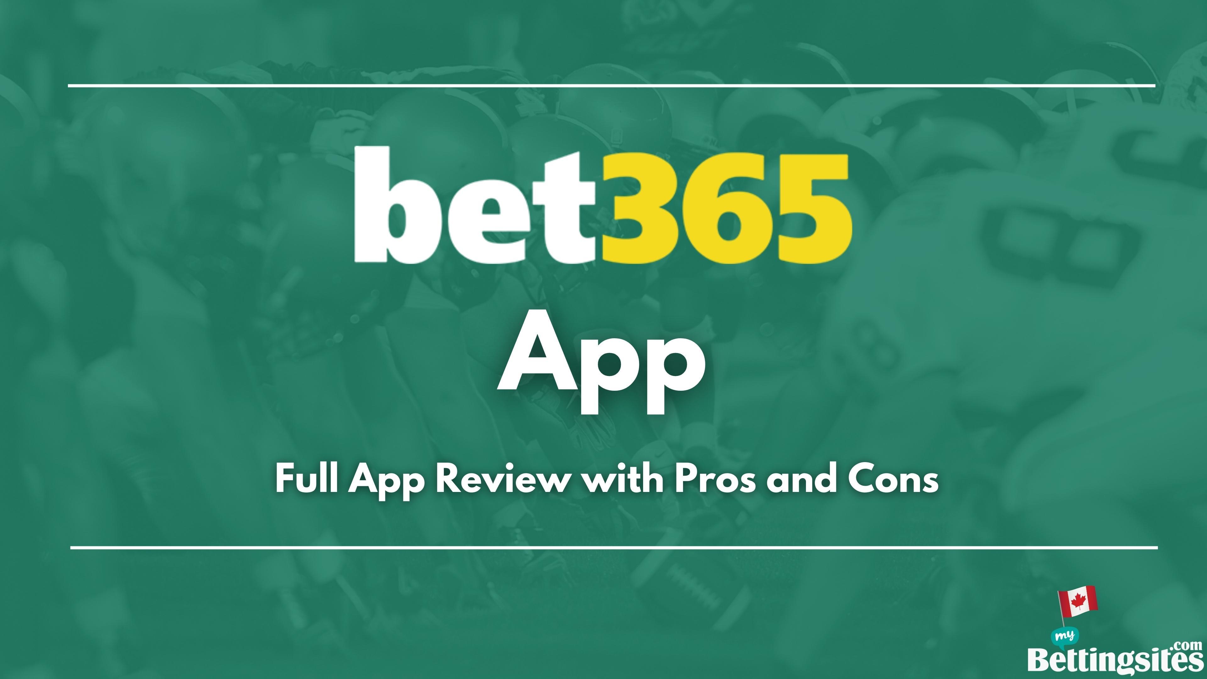 Bet365 Canada App Review