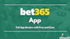 Bet365 App review cover image