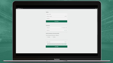 Bet365 website open with the end of the sign up sheet and join bet365 button visible